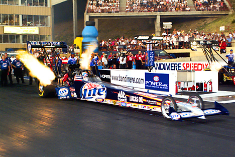 NHRA Top Fuel dragsters and