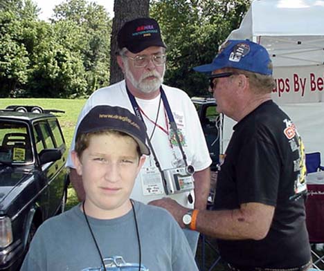 George Crittenden and Olin Davis discuss the day's nitro strategy while Jason just tries to get in the picture...