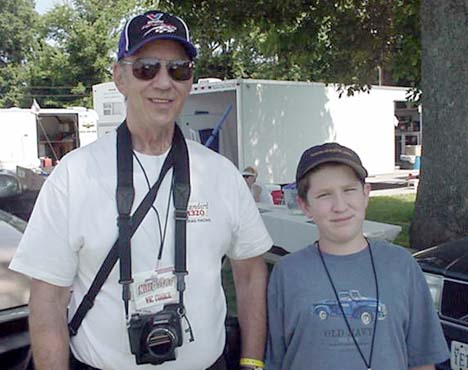 The photographer and the team mascot... Vic Cooke and Jason Pratt.