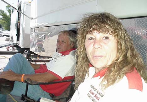 Jim and Terri Wittenberg and their Midwest Nostalgia Super Stock group put on a fantastic show as always. Terri went at least two rounds in their Precious Metal Ford (and maybe more... we had to go!)