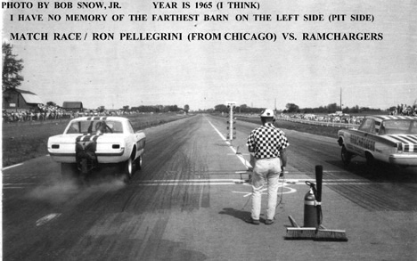 Ron Pellegrini vs. The Ramchargers at Ubly 1965. Photo by Bob Snow, Jr.