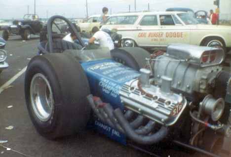 Kenny Safford's wicked rail dragster. Photo thanks to Daryl Huffman