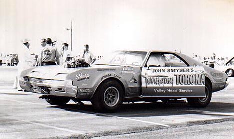 John Smyser's Terrifying Toronado was truly that -- it was one of the most ill-handling drag cars in history. Photo by Paul Hutchins