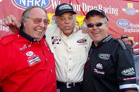 Three Legends Clowning Around. Photo by Greg Gage