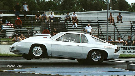 The Omni/Charger drivers tries to turn his ride into a pretzel. Photo by Gonzo