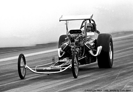 Mystery fueler at the '70 Winternats. Can you tell who? Photo by Tom West