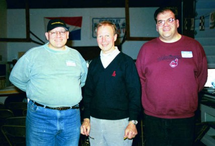 Bill Pratt, Bruce Larson, and Tim Pratt at the 2000 USA-1 Dragfest. Photo by Greg Gage