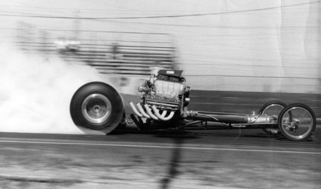 George Bolthoff's gas dragster tries on 392 Hemi power for size! Photo thanks to George Bolthoff