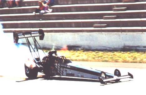 Chris Karamesines qualified number five in Top Fuel at 70+ years old! Photo by David Hapgood