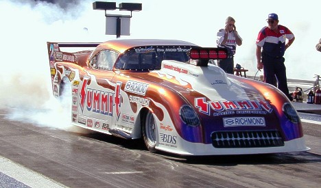 After winning the IHRA Pro Mod crown, the 1954 Summit Vette might be a trade-in for 2001. Photo by Bryan Epps