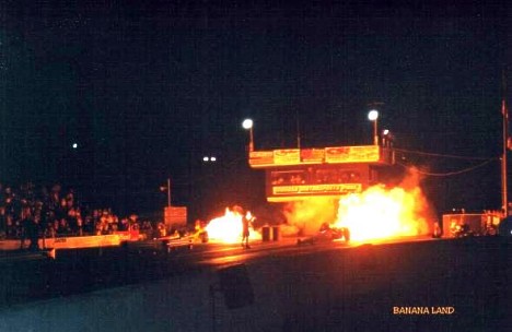 Jet cars warm up the night at Moroso Motorsports Park. Photo by Gonzo