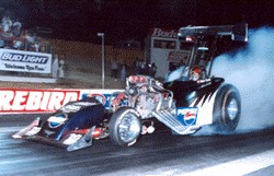 Ron Fassl dominated Fuel Altered racing in 2000. Photo thanks to Scott Fortin