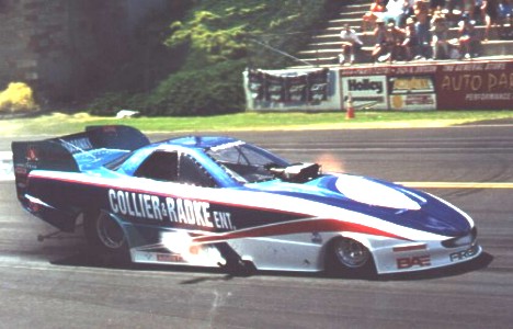 Wyatt Radke was part of the big funny car show at Spokane. Photo by David Hapgood