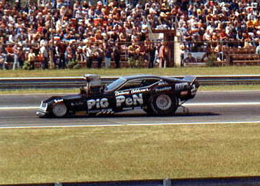 Antone Addesso had one of the tallest blower-injector combos in funny car history. Photographer unknown*