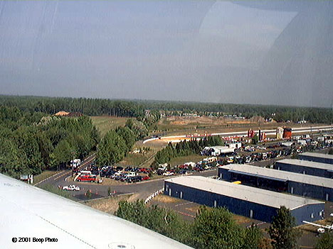 Approaching E-town by air near the shutoff area. Photo by Bill Ott