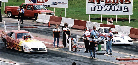 Sherrie Bodnerchuck races this outrageous '69 Plymouth Superbird. Photo by Sandy J