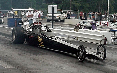 Dan Dietrich's new new blown Chevy entry went 6.60s, but didn't make the Frantic Four field. Photo by Tim Pratt