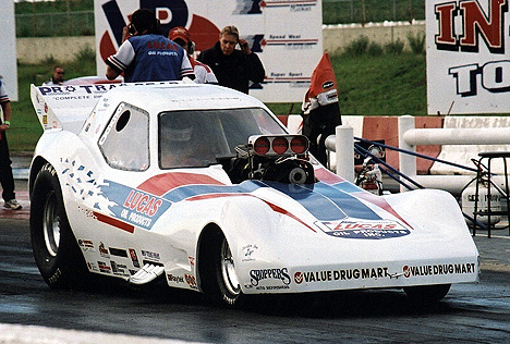 Edmonton's Darrell Webb is the tough guy of the circuit with his '81 Corvette. Photo by Sandy J