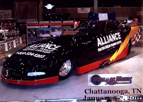 Mike and Jerami Preslar are ready to hit the strip for 2001 with their immaculate Corvette Funny Car. Photo thanks to Jerami Preslar