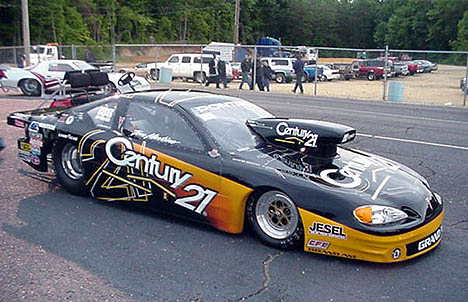 Tom Martino, who has about four cars, brought this slippery Grand Am. Photo by Tim Pratt