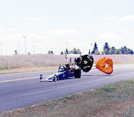 Gary slows at Spokane. Photo by Jim Burke