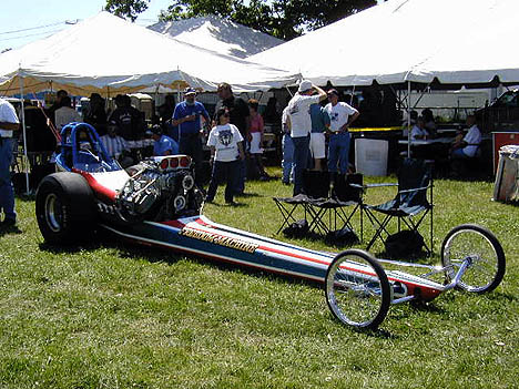 Here's the restored Freedom Machine at the 2001 Charlestown Dragway reunion. Photo thanks to Don Roberts