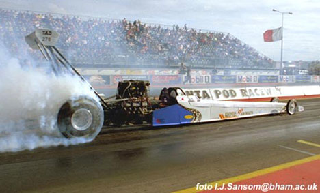 John Ellul and his Fontana powered rail is good for 5.70s. Photo by Ivan Sansom
