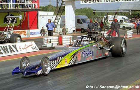 Manty Bugeja and the Shark Energy Drink/Mr Whippy car are another 5.70 team from Malta. Photo by Ivan Sansom