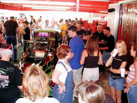 The Grave Digger pits were a popular hangout all day long. Brian Wood photo