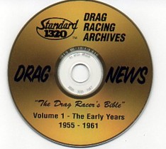 Drag News CD Volume 1 - The Early Years - 1955 to 1961