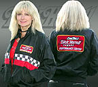 Valerie models the great Dick Harrell Performance Center jacket, Click to see the full size image.