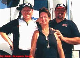 Bill meets Victor and Marie Bray at the President's Cup. Photo by Greg Gage