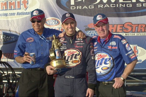 Don Prudhomme, Larry Dixon and Dick LaHaie.