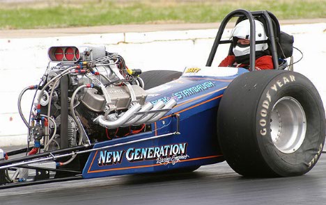 Matt 'Nitrooo' Stambaugh was the lone dragster racer at NMCA Atlanta. Photo by Brian Wood
