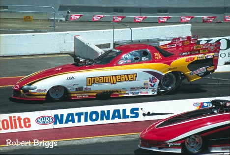 John Weaver is a top campaigner in the rough and tumble world of NHRA Division 7 alcohol racing. Photo by Robert Briggs