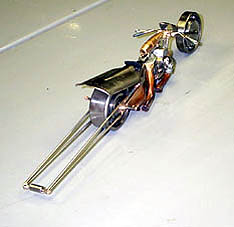 Here's a rear view of the drag bike. Awesome. Photo by Basic Bob