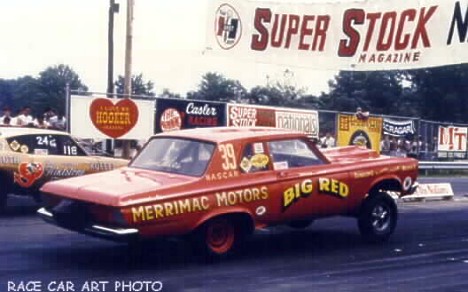 Big Red at the 1967 Super Stocks Nats. Photo by Joel Naprstek