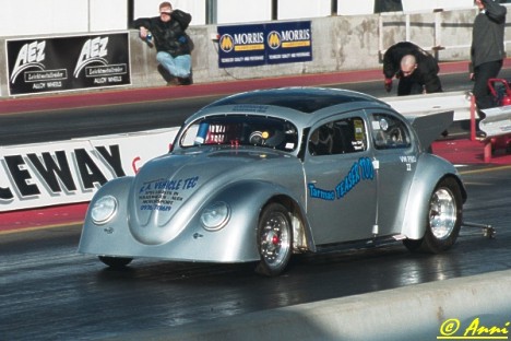 This ain't your daddy's jellybean! Long, low, and mean Beetle by Anni Valder