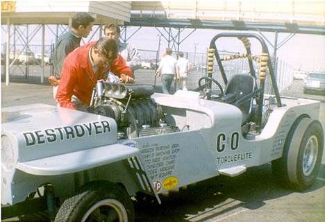 The Destroyer Jeep was simply unreal in its lack of aerodynamics and safety features. Photo from the Daryl Huffman Collection