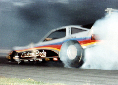 Rick Johnson in the Utica Flash at Lebanon Valley, July 81. Photo by David Hapgood