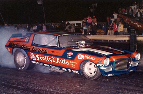 Big Mike Burkhart Camaro. Photo from the Drag Racing Memories Collection