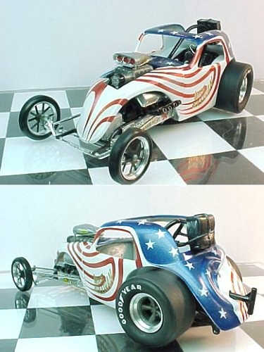 The famous Mike Sullivan Fiat Fuel Altered -- in plastic! Photos by Jack Smith