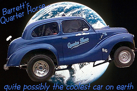 Barrett's Quarter Horse D-Gasser -- the coolest car on earth? Photo/art thanks to Greg & Candy Davis