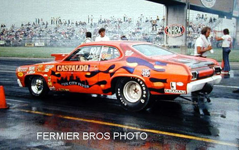 Charlie Castaldo's Fun City Flyer was a competitive Mopar Pro Stocker of the mid '70s. Photo by Bob Fermier