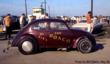 How about an Olds powered VW Bug B/Fuel Altered? Photo by Bill Peters