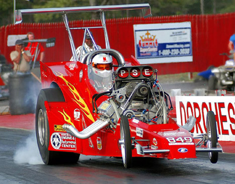 Smoke AND a wheelie! Photo by Brian Wood