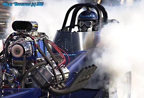 Howard Haight won the Good Guys Nitro Nationals in the Circuit Breaker Fuel Dragster. Photo by Mark Hovsepian