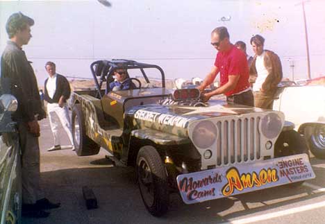 The Secret Weapon undergoes some work in the "motor pool." Photo thanks to Daryl Huffman