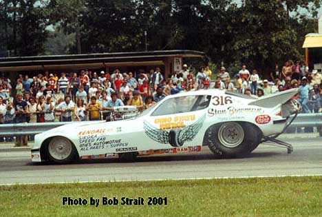 State Boy! Stan Bowman's Ohio State Patrol Fuel Funny Car. Photo by Bob Strait