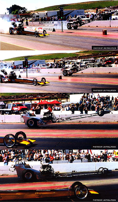Lance Osborn's wild ride at the 2001 March Meet. Photo sequence by Jim Phillipson